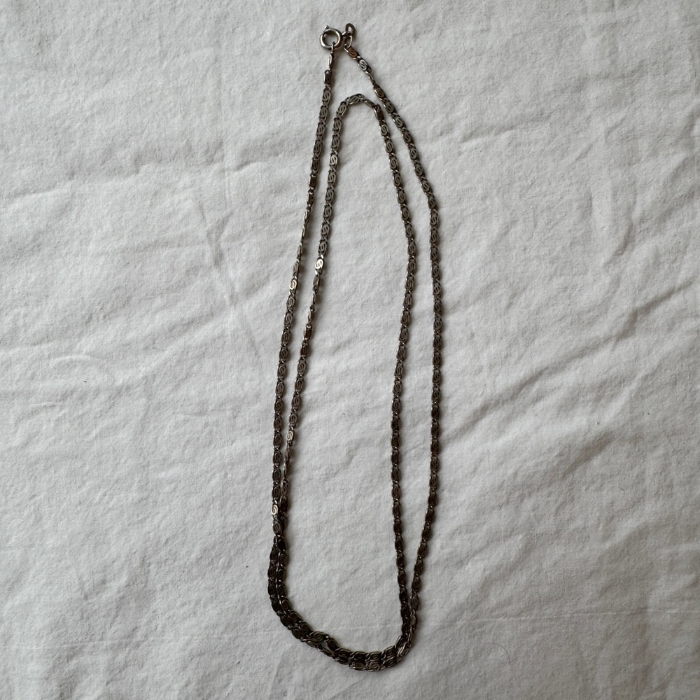 Vintage FBM 925 Sterling Silver Necklace